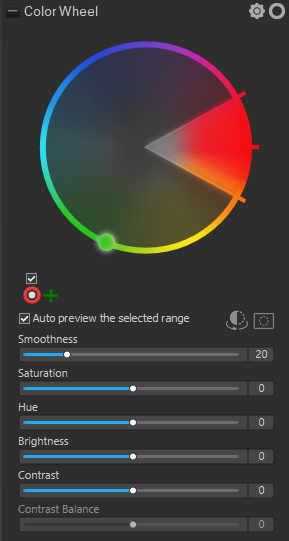 Adjusting Color With the Color Wheel